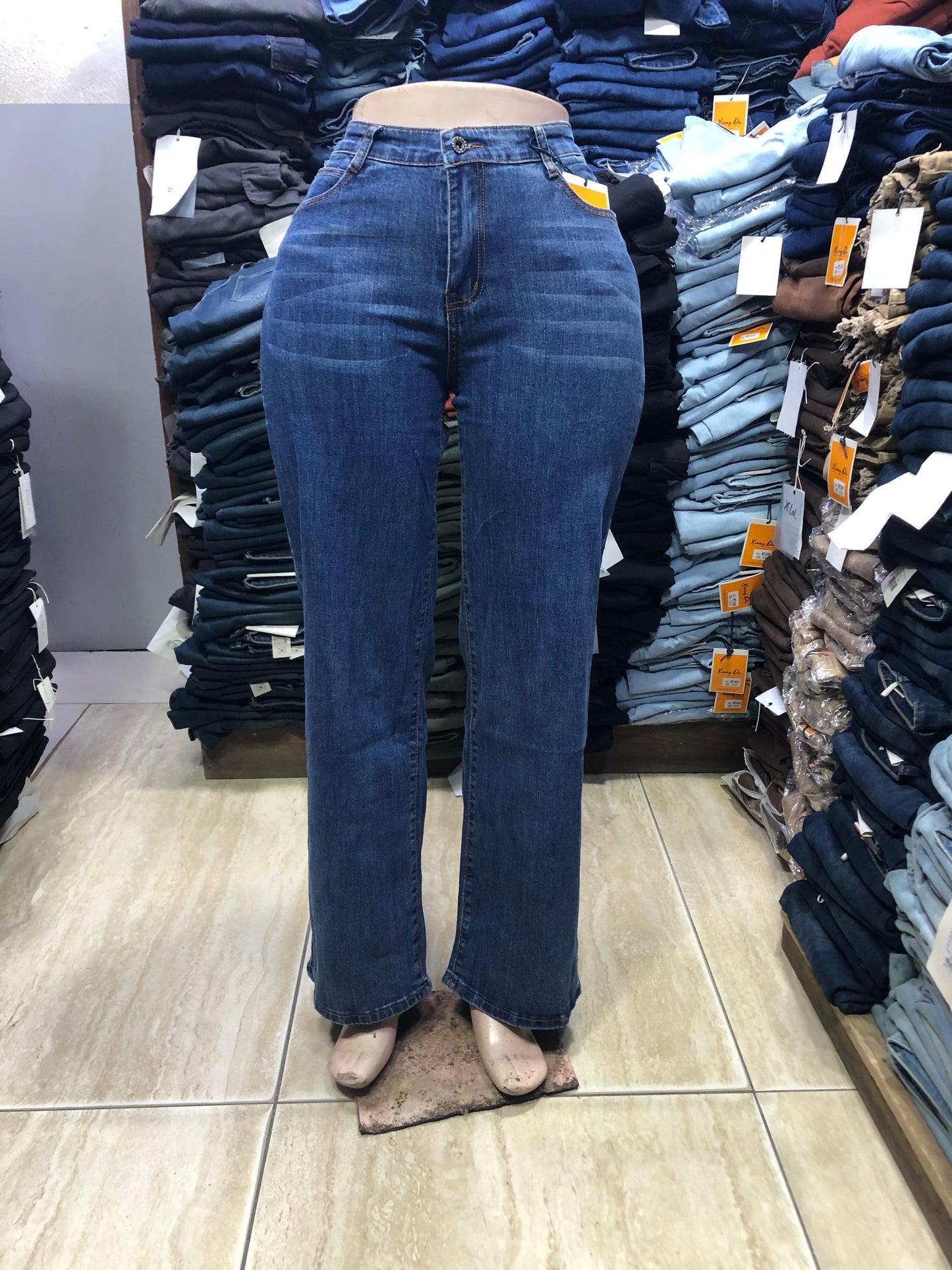 Jeans bas large